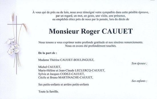 Mr CAUUET